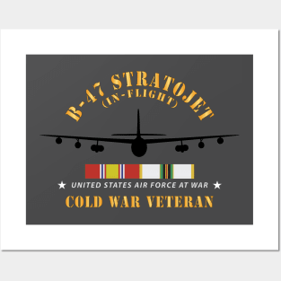 USAF - B-47 Stratojet - In Flt - Silhouette - Cold War Veteran X 300 Posters and Art